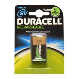 Duracell uppladdningsbart 9V-batteri 170 mAh